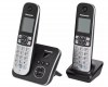 Panasonic KX-TG6862 Ασύρματο Τηλέφωνο Σετ Duo με Ανοιχτή Ακρόαση • Αναγνώριση Κλήσης • Αυτόματος Τηλεφωνητής Μαύρο Ασημί Panasonic KX-TG6862 Ασύρματο Τηλέφωνο Σετ Duo με Ανοιχτή Ακρόαση • Αναγνώριση Κλήσης • Αυτόματος Τηλεφωνητής Μαύρο Ασημί