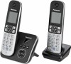 Panasonic KX-TG6822 Ασύρματο Τηλέφωνο Σετ 2 Ακουστικά με ανοιχτή ακρόαση Μαύρο Panasonic KX-TG6822 Ασύρματο Τηλέφωνο Σετ 2 Ακουστικά με ανοιχτή ακρόαση Μαύρο