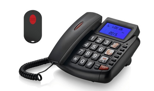 Table Phone TM-S003, SOS button, large buttons & Display