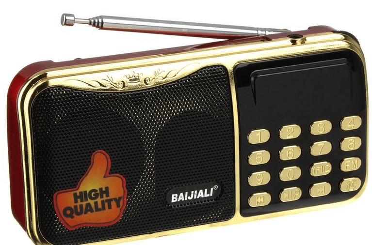 Baijiali Multi-Functional Pocket Radio BJL-618 RED