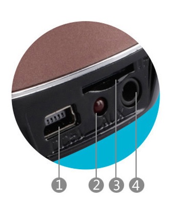 BL-03 Bluetooth Speaker V3+EDR Mini MicroSD card reader for apple ipad iphone & Android Wireless speaker - Ασημί (OEM)