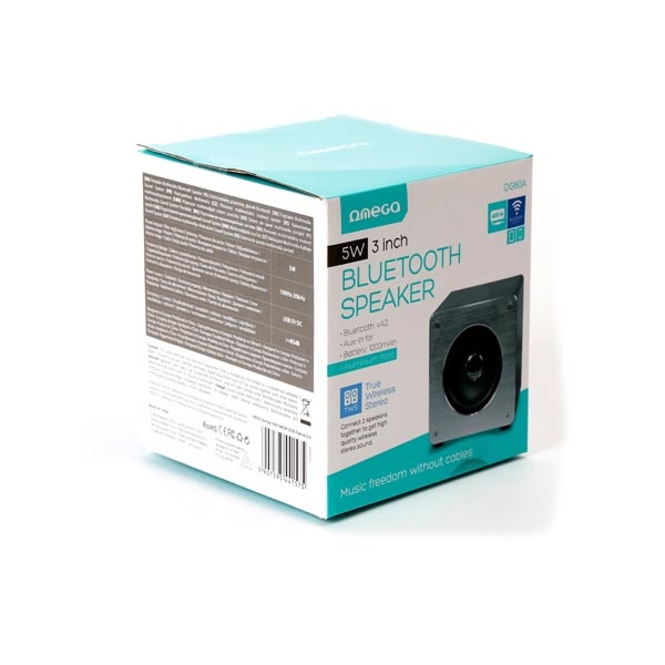 Omega OG60A Bluetooth Speaker 5W 3-inch Aluminum True Wireless Stereo
