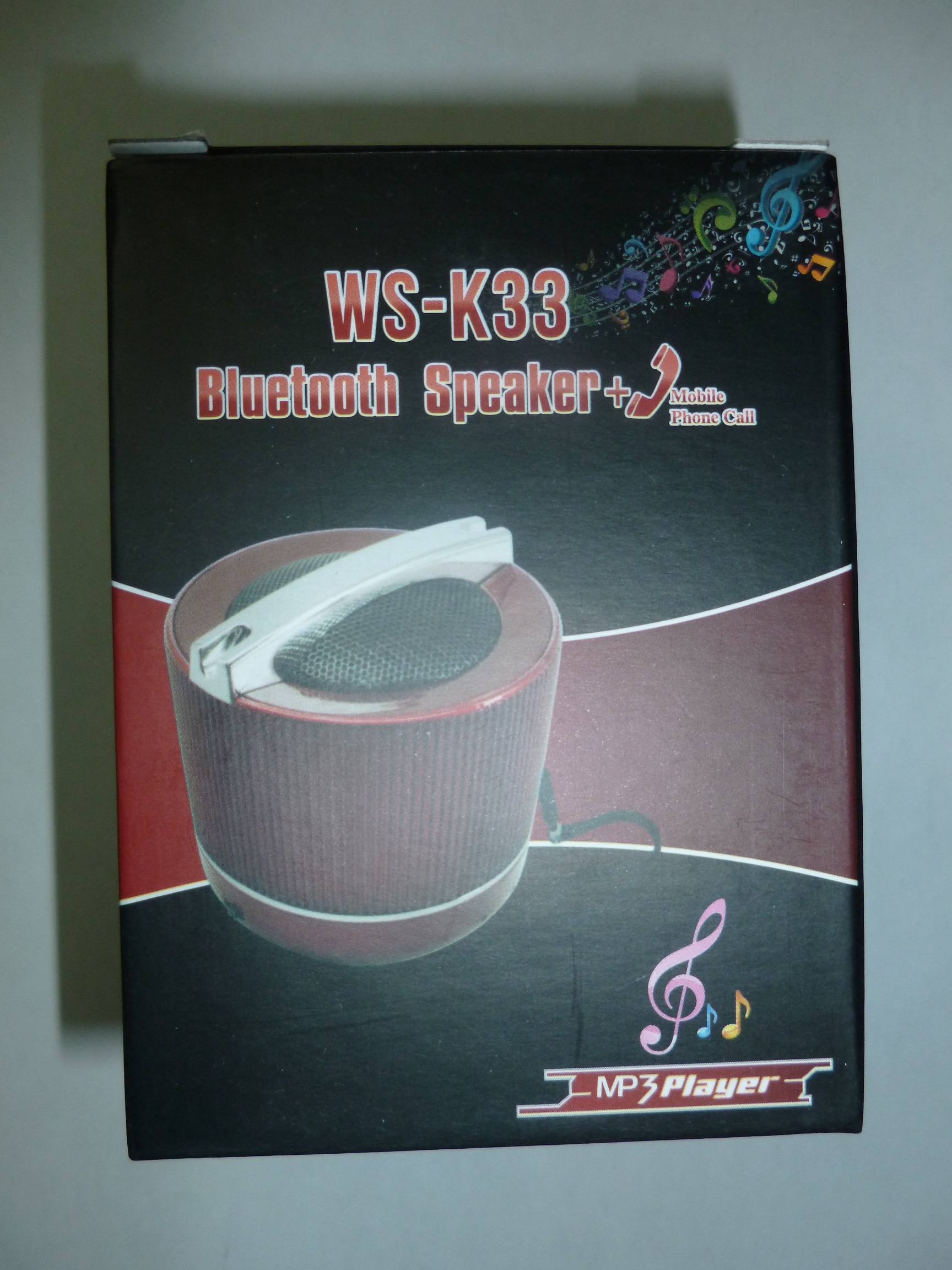 Bluetooth ηχείο WS-K33 3 Watt Κόκκινο (OEM)