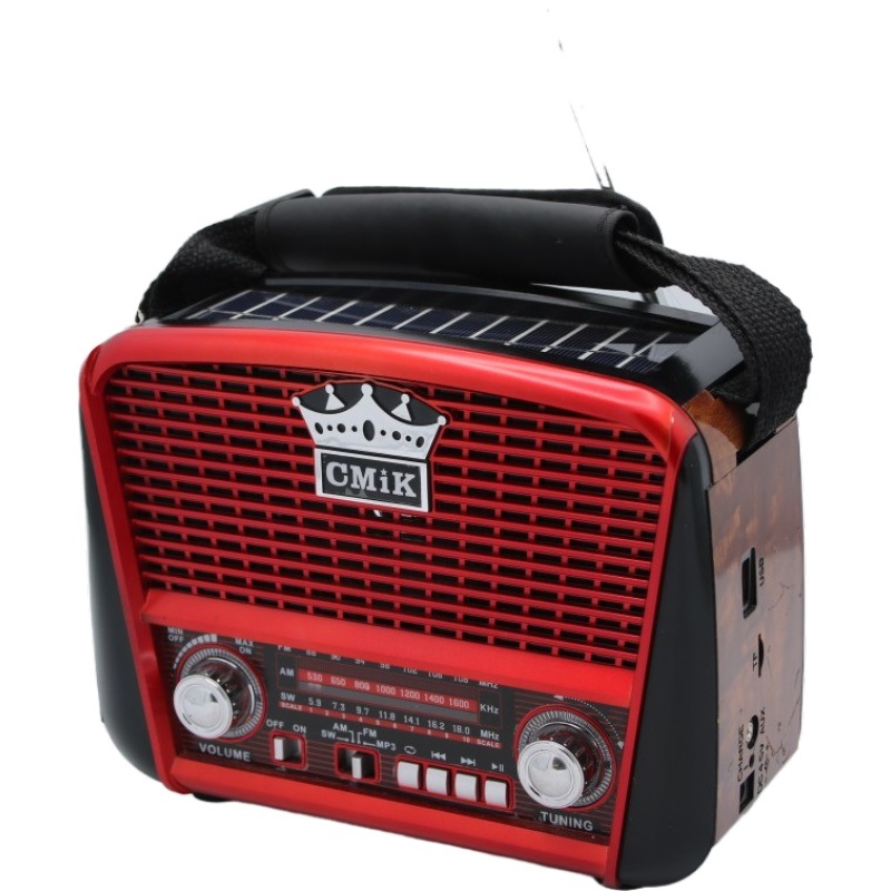 Cmik MK-455UC-BT Retro Επιτραπέζιο Ραδιόφωνο Επαναφορτιζόμενο με USB Κόκκινο