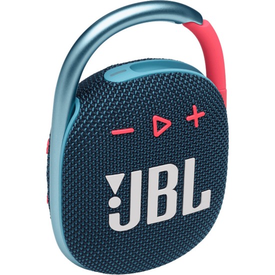 JBL Clip 4 Portable Bluetooth Speaker (Waterproof, IP67) (BLUE-PINK)