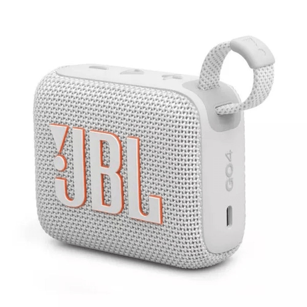 JBL Go 4 Waterproof Bluetooth Speaker 4.2W with Battery Life up to 7 hours White