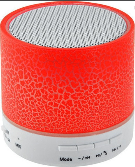 LAMTECH BLUETOOTH SPEAKER LED LIGHT WITH FM, ΣΕ ΚΟΚΚΙΝΟ ΧΡΩΜΑ RED