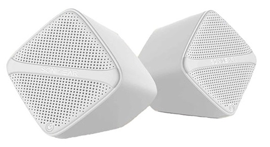 Sonic Gear USB Digital Amp Speakers with Microphone Driver - White