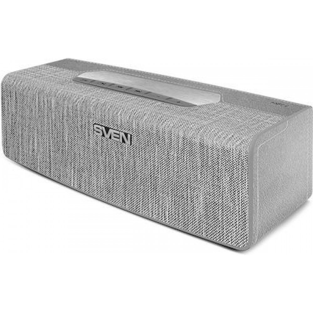 SVEN PS-195 PORTABLE SPEAKER 16W WITH RADIO GRAY