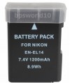 Μπαταρία Nikon EN-EL14 D3100 D3200 D5100 D5200 P7000 P7100 P7700 D3300
