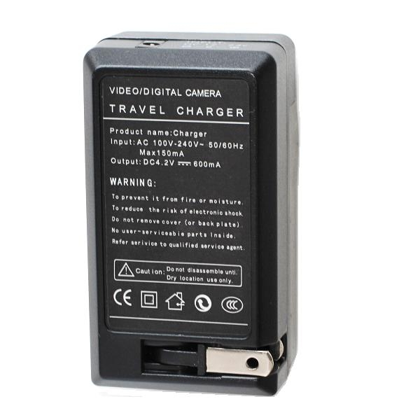 AC Wall + Car Charger For Panasonic CGA-S005E Lumix DMC-FX07 FX8 FX9 Series