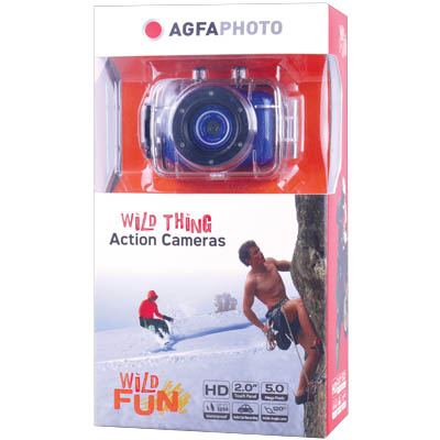 AGFA PHOTO Ψηφιακή Action Κάμερα 5MP για Σπορ και Άλλες Δραστηριότητες AGFA FUN BLUE WILD THING