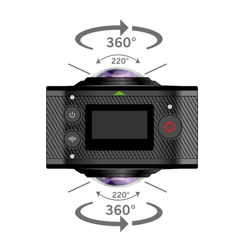 CanGOXTREME DOUBLE 360 PANORAMA WIFI & VR CAM GX20134