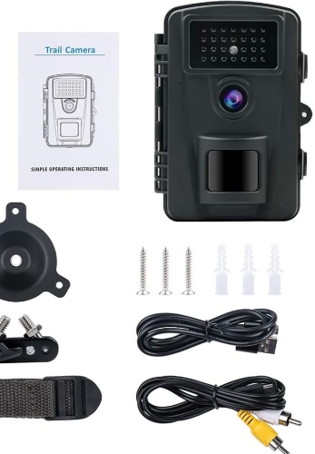 HD Camera  16MP 1080P No Glow 940nm IR LEDs Trail Camera 0.2s Trigger Speed Game Camera Night Vision up to 65ft/20m and IP66 Waterproof Hunting Camera