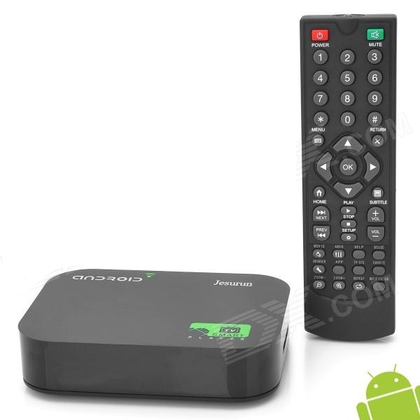 Jesurun A20 Android 4.2.2 Dual Core Google TV Media Player w/ 1GB RAM / 4GB ROM / HDMI / AV - Black