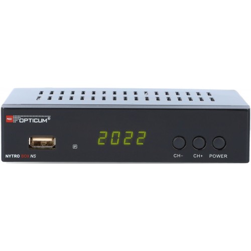 Opticum Nytrobox NS Ψηφιακός Δέκτης Mpeg-4 Full HD (1080p) Σύνδεσεις SCART / HDMI / USB