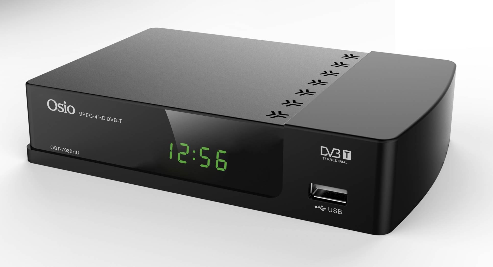 OSIO HOME Digital Terrestrial Receiver (MPEG-4/USB) with Smart Remote for TV & (OST-7080HD)