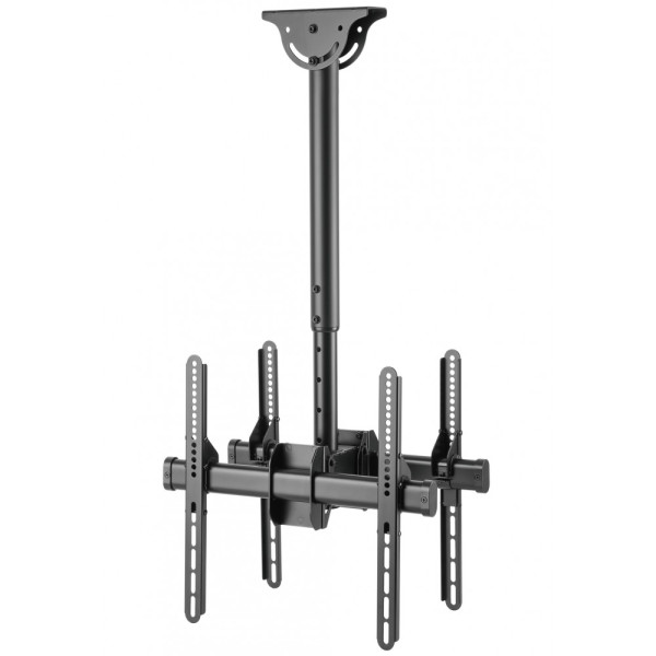 Techly ICA-CPLB 944D - Double Telescopic Ceiling Mount for TV-Monitors 32-55''