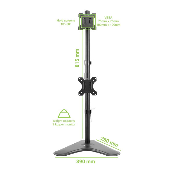 TECHLY ICA-LCD 2520V2 Desktop Stand for 2 Monitors 17-32