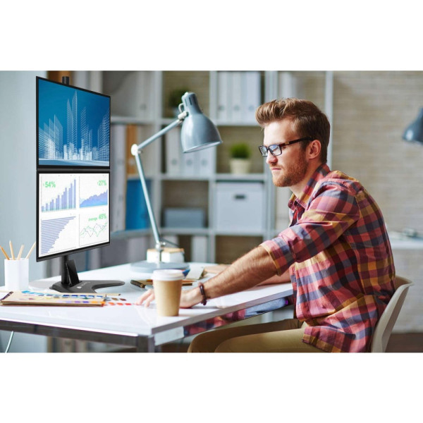 TECHLY ICA-LCD 2520V2 Desktop Stand for 2 Monitors 17-32