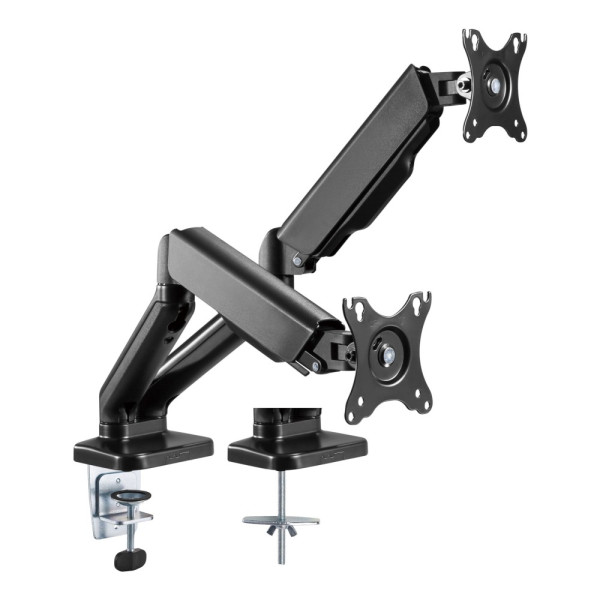TECHLY ICA-LCD 462B DESKTOP STANDS FOR DOUBLE MONITOR 17-32' WITH GAS SPRING BLACK
