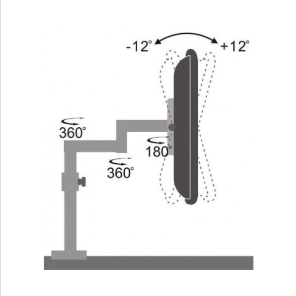 TECHLY ICA-LCD 502 BK Desktop stand 13