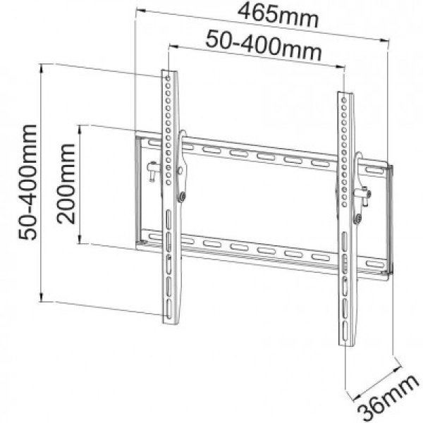 Techly ICA-PLB 161M Wall mount with tilt support for LED LCD TV 23-55