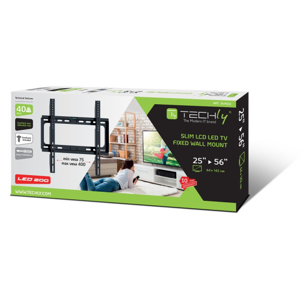 TECHLY ICA-PLB 262M SLIM LCD/LED TV MOUNT 25-56'' BLACK