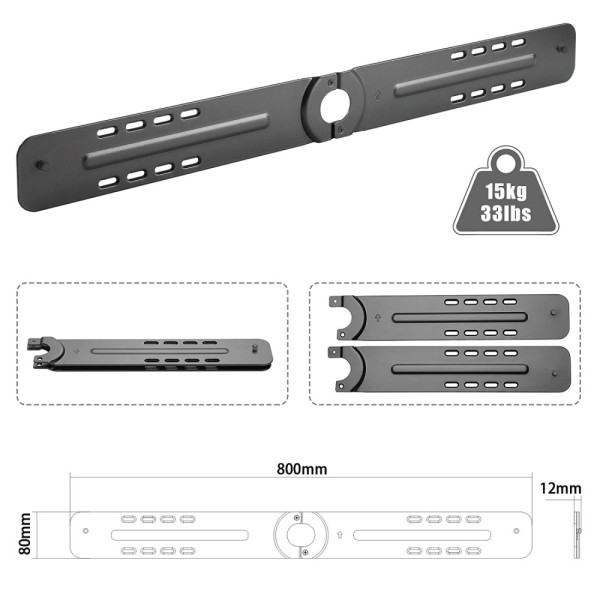 TECHLY ICA-SP-SB02 WALL MOUNT BASE FOR SONOS SOUNDBAR