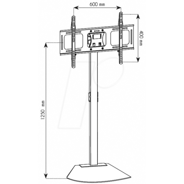 Techly ICA-TR12 Floor stand for LCD / LED / Plasma TV 32-70