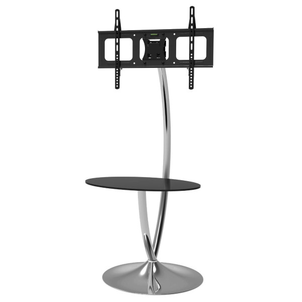 Techly ICA-TR13 Round floor TV stand with shelf for LCD / LED 32-70