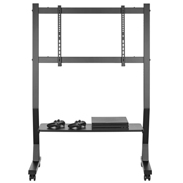 TECHLY ICA-TR325 FLOOR STAND ON WHEELS WITH SHELF FOR LCD/LED/PLASMA TV 45-90''