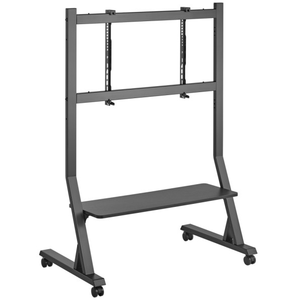 TECHLY ICA-TR325 FLOOR STAND ON WHEELS WITH SHELF FOR LCD/LED/PLASMA TV 45-90''