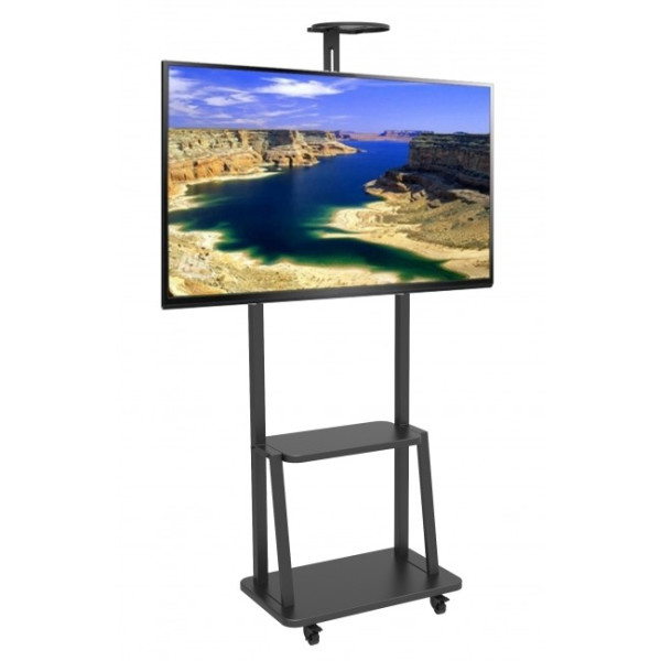 Techly ICA-TR33 Floor stand with shelf for LCD / LED / Plasma TV 32-70