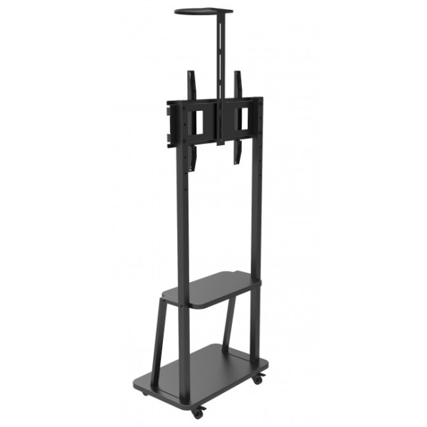 Techly ICA-TR33 Floor stand with shelf for LCD / LED / Plasma TV 32-70