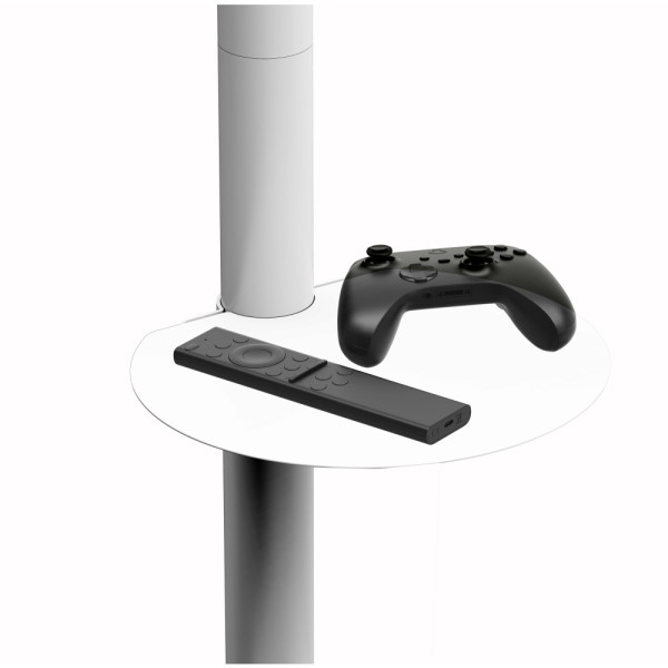 TECHLY ICA-TR55 WHEEL STAND WITH SHELF FOR LCD/LED/PLASMA TV 37-86' WHITE