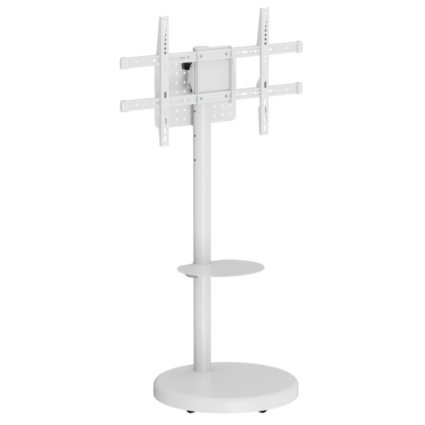 TECHLY ICA-TR55 WHEEL STAND WITH SHELF FOR LCD/LED/PLASMA TV 37-86' WHITE