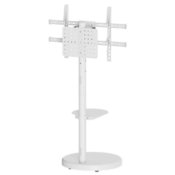 TECHLY ICA-TR55 WHEEL STAND WITH SHELF FOR LCD/LED/PLASMA TV 37-86' WHITE