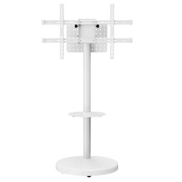 TECHLY ICA-TR55 WHEEL STAND WITH SHELF FOR LCD/LED/PLASMA TV 37-86' WHITE