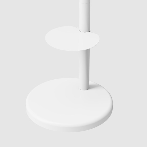 TECHLY ICA-TR55 WHEEL STAND WITH SHELF FOR LCD/LED/PLASMA TV 37-86' WHITE