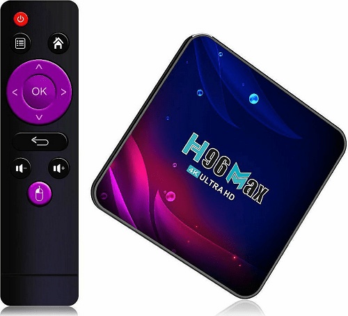 TV Box H96 Max 4K UHD με WiFi, CPU RK3318, USB 2 / USB 3 4GB RAM και 32GB Αποθηκευτικό Χώρο με Λειτουργικό Android 11