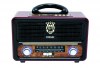 Φορητό Επαναφορτιζόμενο Retro Ράδιο FM/Bluetooth/TF/Usb Με Τηλεχειριστήριο (M-111BT)