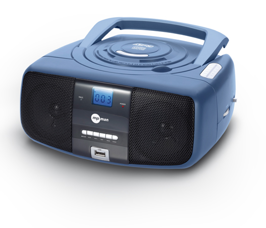 MPMAN CSU-36 Boom Box with Player & USB (Radio/CD/MP3)