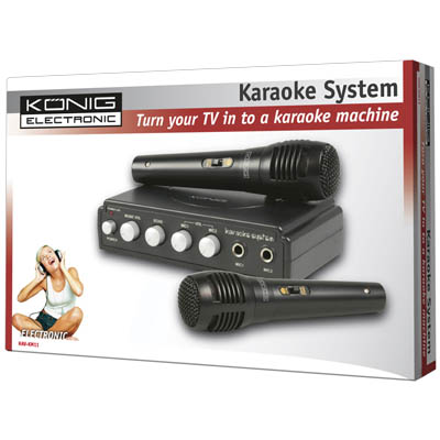 Konig Karaoke System with Two Microphones HAV-KM 11