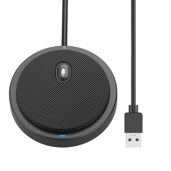 Techly ICC SH-22 360° USB Omnidirectional Conference Microphone with Mute Button