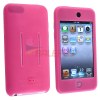 Θήκη σιλικόνης με είσοδο για ζώνη για Apple iPod Touch 2G 3G - Ροζ