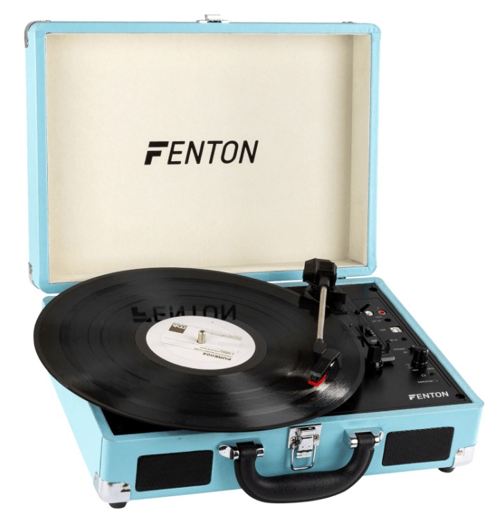 FENTON RP115B Bluetooth + AUX Turquoise Turntable