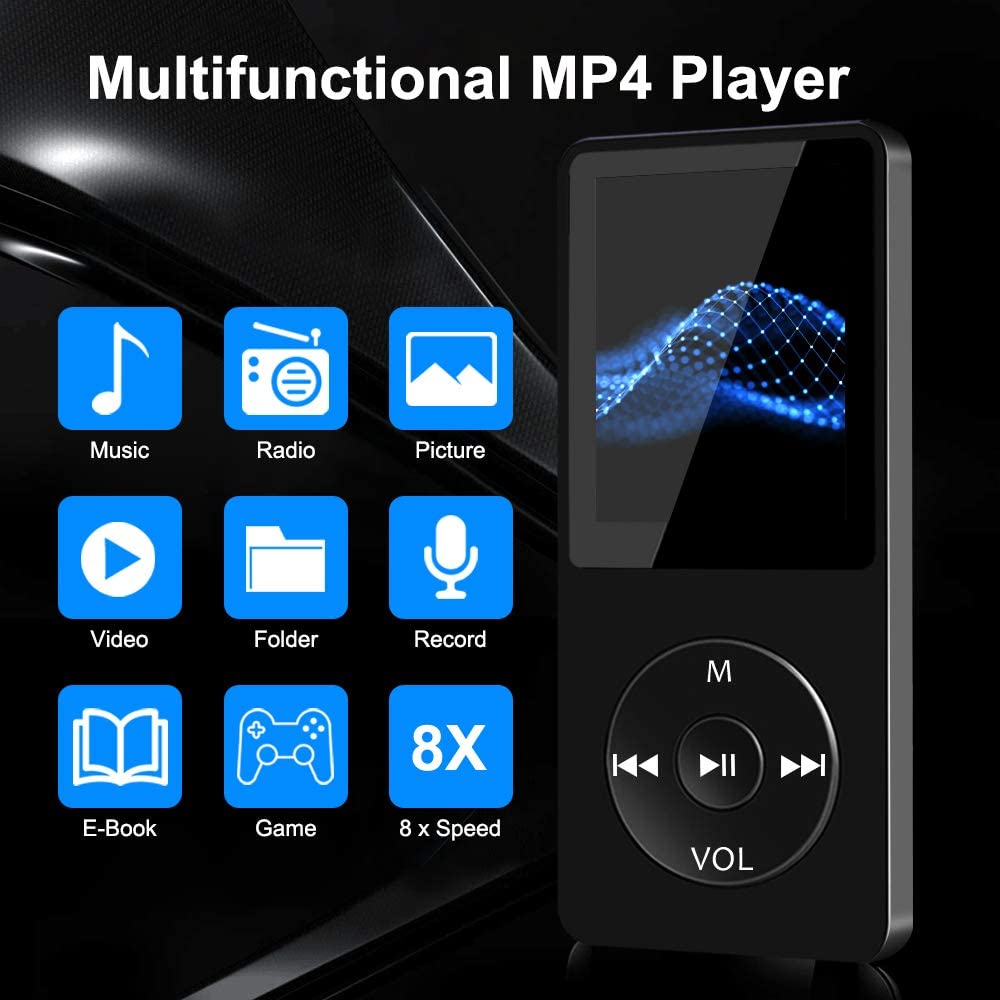 Lettore Mp4 Player 16GB, 2.4