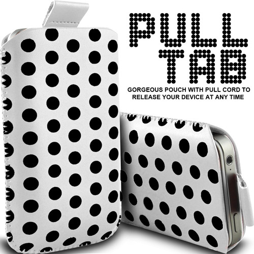 White polka dot case for iPod Touch  (OEM)