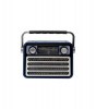 CMIK MK-121 Retro Φορητό Ραδιόφωνο Επαναφορτιζόμενο με Bluetooth και USB Μπλε